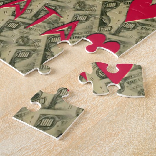 ハクナマタタトークマネーアートプリントデザイン ジグソーパズル (側面)