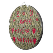 ハクナマタタトークマネーアートプリントデザイン ダーツボード (正面右)