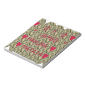 ハクナマタタトークマネーアートプリントデザイン ノートパッド (回転)