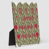 ハクナマタタトークマネーアートプリントデザイン フォトプラーク (側面)