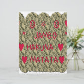 ハクナマタタトークマネーアートプリントデザイン レターヘッド (スタンド正面)