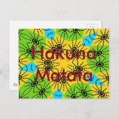 ハクナマタタハガキ ポストカード (正面/裏面)