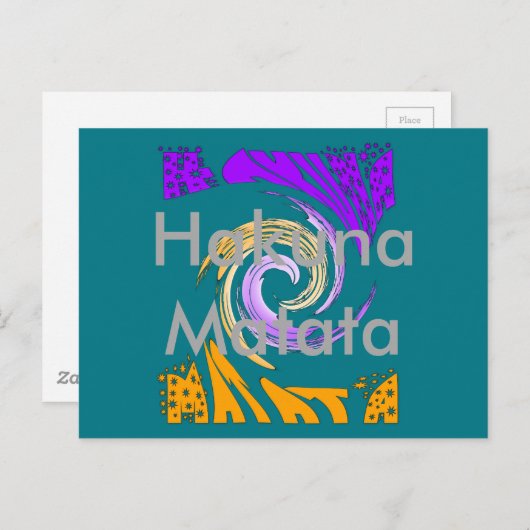 ハクナマタタハクナマタギフトスターズ ポストカード (正面/裏面)