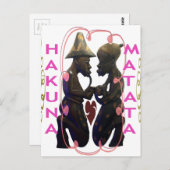 ハクナマタタハクナマタタ ポストカード (正面/裏面)
