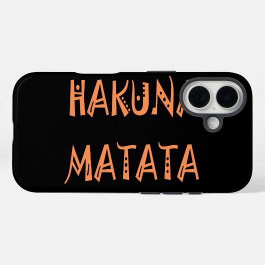 ハクナマタタハクナマタタ Case-Mate iPhoneケース (裏面 (横))
