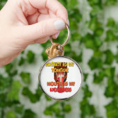 ハクナマタタハクナマタビッグ口。 キーホルダー (手)