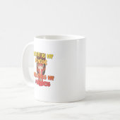 ハクナマタタハクナマタビッグ口。 コーヒーマグカップ (正面左)