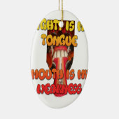 ハクナマタタハクナマタビッグ口。 セラミックオーナメント (右)