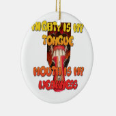 ハクナマタタハクナマタビッグ口。 セラミックオーナメント (右)