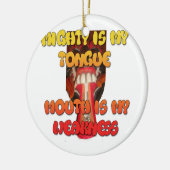 ハクナマタタハクナマタビッグ口。 セラミックオーナメント (左)