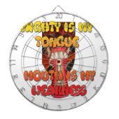 ハクナマタタハクナマタビッグ口。 ダーツボード (正面)