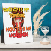 ハクナマタタハクナマタビッグ口。 フォトプラーク (側面)