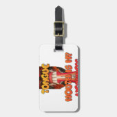 ハクナマタタハクナマタビッグ口。 ラゲッジタグ (正面縦)