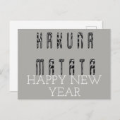ハクナマタタハッピーニューイヤー シーズンポストカード (正面/裏面)