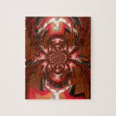 ハクナマタタハロウィーンマスク万華鏡のように千変万化するパターン抽象芸術 ジグソーパズル (縦)