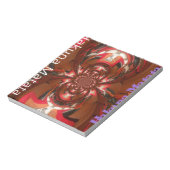 ハクナマタタハロウィーンマスク万華鏡のように千変万化するパターン抽象芸術 ノートパッド (回転)