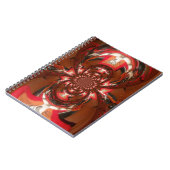 ハクナマタタハロウィーンマスク万華鏡のように千変万化するパターン抽象芸術 ノートブック (左側)