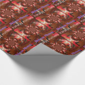 ハクナマタタハロウィーンマスク万華鏡のように千変万化するパターン抽象芸術 ラッピングペーパー (角)