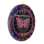 "ハクナマタタバタフライ" 感動的 - Nice Day ダーツボード (正面左)