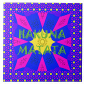 ハクナマタタビューティフルアメージングデザインカラー タイル (正面)