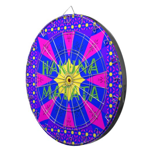 ハクナマタタビューティフルアメージングデザインカラー ダーツボード (正面右)