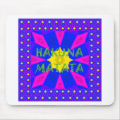 ハクナマタタビューティフルアメージングデザインカラー マウスパッド (正面)