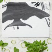 ハクナマタタフィッシュアートプリント キッチンタオル (折り畳み)