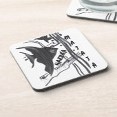 ハクナマタタフィッシュアートプリント コースター (左側)