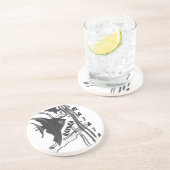 ハクナマタタフィッシュアートプリント コースター (側面)