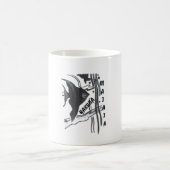 ハクナマタタフィッシュアートプリント コーヒーマグカップ (中央)