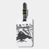 ハクナマタタフィッシュアートプリント ラゲッジタグ (正面縦)