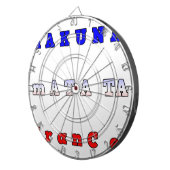 ハクナマタタフランスアートプリント/グラフィック ダーツボード (正面右)