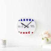 ハクナマタタフランスアートプリント/グラフィック ラウンド壁時計 (ホーム)