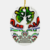 ハクナマタタブラジルギフト セラミックオーナメント (正面)