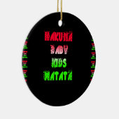 ハクナマタタベビーキッズギフト素晴らしいカラーデシ セラミックオーナメント (右)
