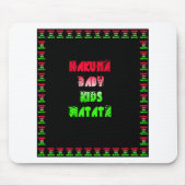 ハクナマタタベビーキッズギフト素晴らしいカラーデシ マウスパッド (正面)