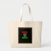 ハクナマタタベビーキッズギフト素晴らしいカラーデシ ラージトートバッグ (正面)