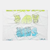 ハクナマタタベビーキッズハッピーカラーズアートプリントデ キッチンタオル (横)