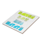 ハクナマタタベビーキッズハッピーカラーズアートプリントデ タイル (側面)