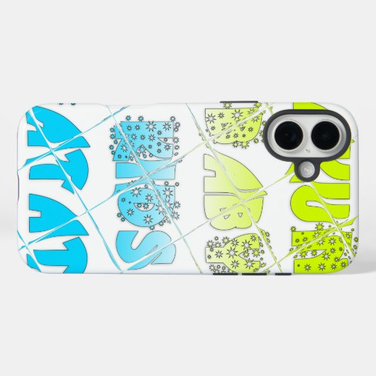 ハクナマタタベビーキッズハッピーカラーズアートプリントデ Case-Mate iPhoneケース (裏面 (横))