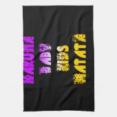 ハクナマタタベビー&キッズアートプリント キッチンタオル (縦)