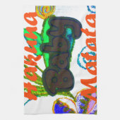 ハクナマタタベビー.png キッチンタオル (縦)