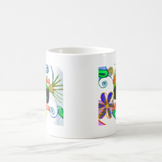 ハクナマタタベビー.png コーヒーマグカップ (中央)