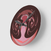 ハクナマタタマスクマンカラー ラウンド壁時計 (傾斜)