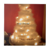 ハクナマタタメリークリスマスホワイト タイル (正面)