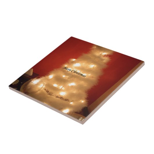 ハクナマタタメリークリスマスホワイト タイル (側面)