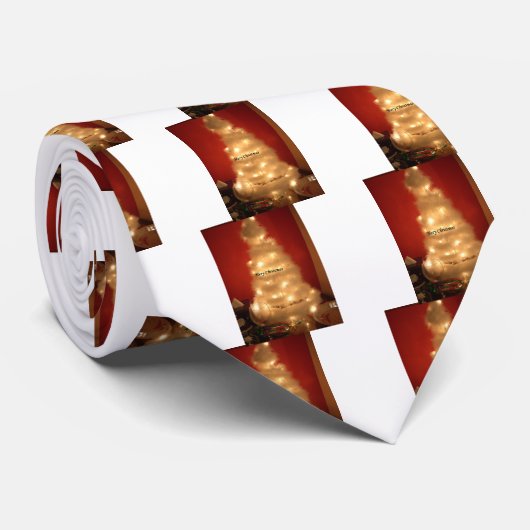 ハクナマタタメリークリスマスホワイト ネクタイ (ロール)
