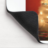 ハクナマタタメリークリスマスホワイト マウスパッド (コーナー)