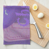 ハクナマタタメリークリスマスラブデザイン.jpg キッチンタオル (四つ折り)