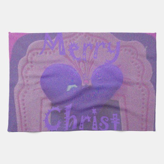 ハクナマタタメリークリスマスラブデザイン.jpg キッチンタオル (横)